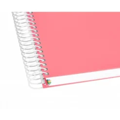 CUADERNO ESPIRAL LIDERPAPEL A5 MICRO ANTARTIK TAPA FORRADA120H 100 GR HORIZONTAL 5 BANDA6 TALADROS COLOR CORAL