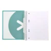 CUADERNO ESPIRAL LIDERPAPEL A5 MICRO ANTARTIK TAPA FORRADA120H 100 GR HORIZONTAL 5 BANDA6 TALADROS COLOR MENTA