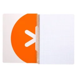 CUADERNO ESPIRAL LIDERPAPEL A4 ANTARTIK TAPA DURA 80H 100GR CUADRO 4MM CON MARGEN COLOR MOSTAZA