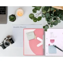 CUADERNO ESPIRAL LIDERPAPEL DIN A4 MICRO ANTARTIK LISO COLOR ROSA CARTON FORRADO