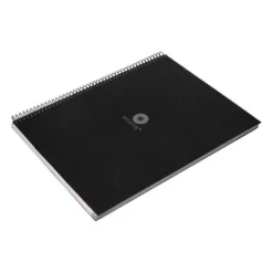 CUADERNO ESPIRAL LIDERPAPEL A4 MICRO ANTARTIK TAPA FORRADA80H 90 GR RAYADO PUNTOS 1 BANDA 4 TALADROS NEGRO