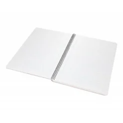 CUADERNO ESPIRAL LIDERPAPEL FOLIO TAPA PLASTICO 80H 80 GR CUADRO PAUTADO 3MM CON MARGEN COLOR VIOLETA
