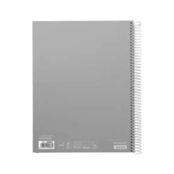 Cuaderno espiral Liderpapel Jolly 140H Tamaño DIN A4 Tapa forrada Cuadricula 5mm + Rayado Horizontal 75 g/m2 Colores surtidos