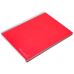 Cuaderno espiral Liderpapel Jolly Tamaño DIN A4 140H Tapa forrada Liso 75 g/m2 5 bandas 4 taladros Colores surtidos