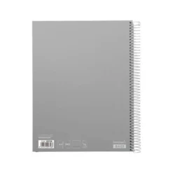 Cuaderno espiral Liderpapel Jolly Tamaño DIN A4 140H Tapa forrada Rayado Horizontal 75 g/m2 5 bandas 4 taladros Colores surtidos