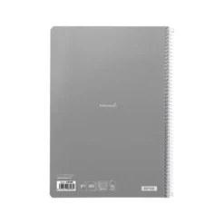 Cuaderno espiral Liderpapel folio smart Tapa blanda 80h 60gr cuadro 3mm con margen Colores surtidos (no se puede elegir)
