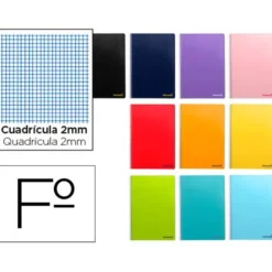 Cuaderno espiral Liderpapel folio smart Tapa blanda 80h 60gr milimetrado 2mm Colores surtidos (no se puede elegir)