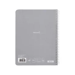 Cuaderno espiral Liderpapel cuarto smart Tapa blanda 80h 60gr Pauta 3,5mm Con margen Colores surtidos (no se puede elegir)