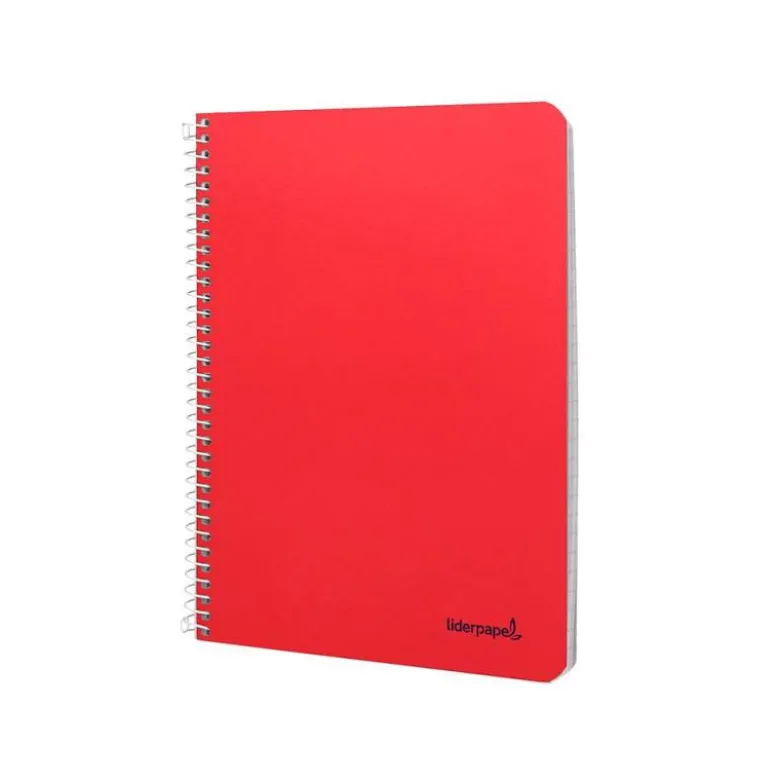 Cuaderno espiral Liderpapel cuarto smart Tapa blanda 80h 60gr Rayado montessori 3,5mm Colores surtidos (no se puede elegir)