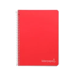 Cuaderno espiral Liderpapel Witty Tamaño cuarto Tapa dura 80H Cuadro 8 mm 75 g Con margen Colores surtidos (no se puede elegir)