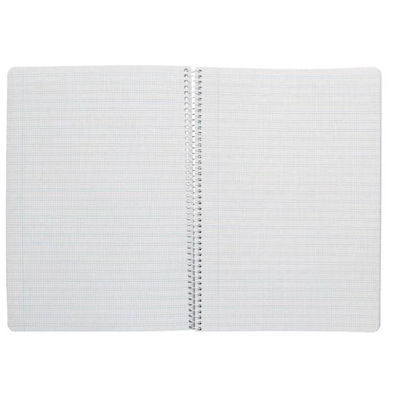 CUADERNO ESPIRAL LIDERPAPEL DIN A4 PAUTAGUIA TAPA DURA 80H 90 GR CUADRO PAUTADO 2,5MM AMARILLO
