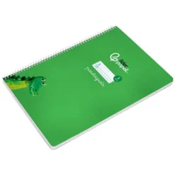 CUADERNO ESPIRAL LIDERPAPEL DIN A4 PAUTAGUIA TAPA DURA 80H 90 GR CUADRO PAUTADO 5MM COLOR VERDE