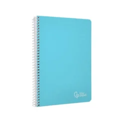 CUADERNO ESPIRAL LIDERPAPEL DIN A5 WITTY TAPA DURA 80H 90GR CUADRO 4MM CON MARGEN COLOR AZUL