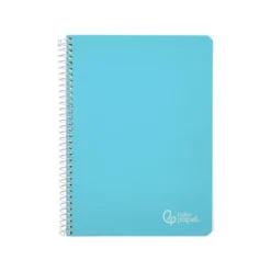 CUADERNO ESPIRAL LIDERPAPEL DIN A5 WITTY TAPA DURA 80H 90GR CUADRO 4MM CON MARGEN COLOR AZUL