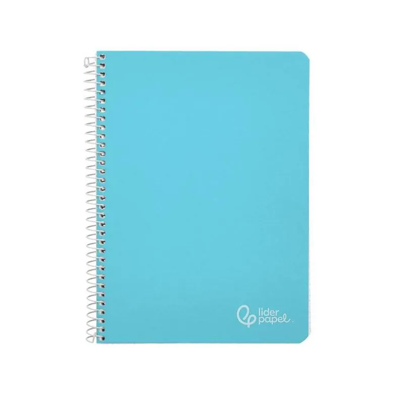 CUADERNO ESPIRAL LIDERPAPEL DIN A5 WITTY TAPA DURA 80H 90GR CUADRO 4MM CON MARGEN COLOR AZUL