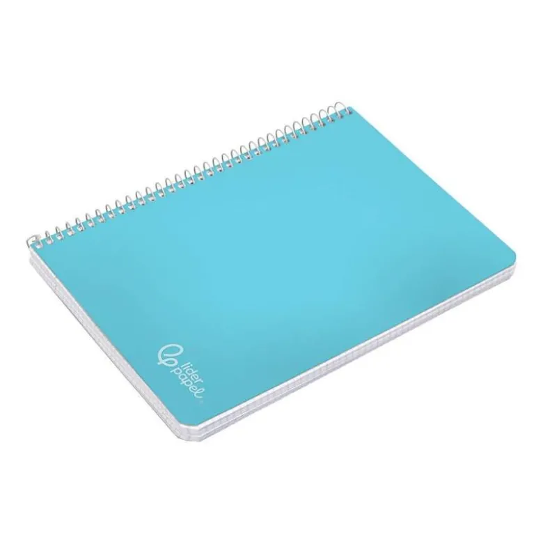 CUADERNO ESPIRAL LIDERPAPEL DIN A5 WITTY TAPA DURA 80H 90GR CUADRO 4MM CON MARGEN COLOR AZUL