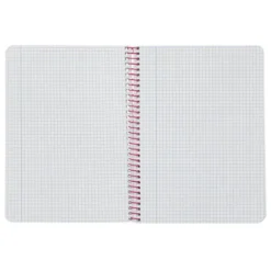 CUADERNO ESPIRAL LIDERPAPEL DIN A5 WITTY TAPA DURA 80H 90GR CUADRO 4MM CON MARGEN COLOR TURQUESA