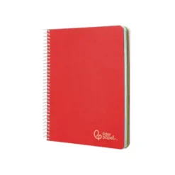 CUADERNO ESPIRAL LIDERPAPEL A5 MICRO WITTY TAPA DURA 120H 90GR HORIZONTAL 8MM 5 BANDAS 6 TALADROS COLORES SURTIDOS