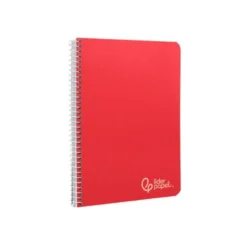 CUADERNO ESPIRAL LIDERPAPEL DIN A5 WITTY TAPA DURA 80H 90GR PAUTA ESTRECHA 2,5MM CONMARGEN COLORES SURTIDOS