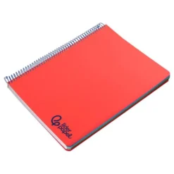 CUADERNO ESPIRAL LIDERPAPEL A4 MICRO WONDER TAPA PLASTICO 120H 90 GR HORIZONTAL 5 BANDAS 4 TALADROS COLORES