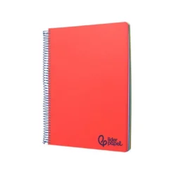 CUADERNO ESPIRAL LIDERPAPEL A4 MICRO WONDER TAPA PLASTICO 120H 90 GR HORIZONTAL 5 BANDAS 4 TALADROS COLORES