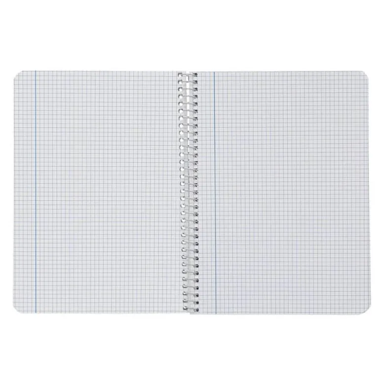 CUADERNO ESPIRAL LIDERPAPEL DIN A5 SMART TAPA BLANDA 40H 75GR CUADRO 4MM CON MARGEN COLORES SURTIDOS
