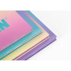 CUADERNO ESPIRAL MILAN COLECCION SUNSET DIN A4 TAPA DURA 90 HOJAS 95 GR CUADRICULA 5 MM LILA