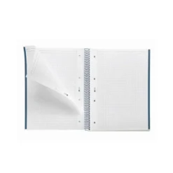 CUADERNO ESPIRAL MIQUELRIUS DIN A4 80 HOJAS CUADRO 5 MM 90 GR GRADIENT AZUL/LIMON