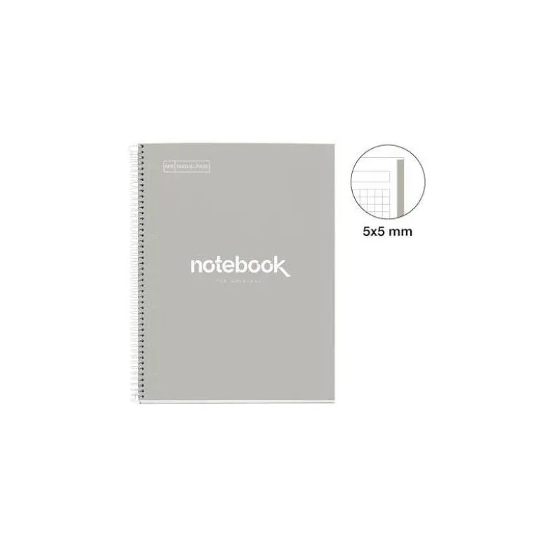 CUADERNO ESPIRAL MIQUELRIUS NOTEBOOK 1 EMOTIONS TAPA FORRADA DIN A4 MICROPERFORADO 80 HOJAS 90G/M2 CUADRO 5 MM