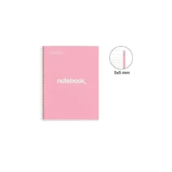 CUADERNO ESPIRAL MIQUELRIUS NOTEBOOK 1 EMOTIONS TAPA FORRADA DIN A4 MICROPERFORADO 80 HOJAS 90G/M2 CUADRO 5 MM