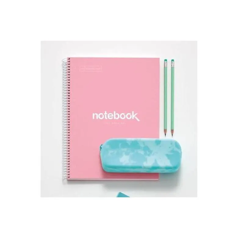 CUADERNO ESPIRAL MIQUELRIUS NOTEBOOK 1 EMOTIONS TAPA FORRADA DIN A4 MICROPERFORADO 80 HOJAS 90G/M2 CUADRO 5 MM