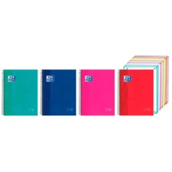 CUADERNO ESPIRAL OXFORD EUROPEANBOOK 10 TAPA EXTRADURA DIN A4 200 HOJAS CUADRO 5 MM