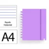 CUADERNO INGENIOX FOAM A4 80H RAYADO HORIZONTAL VIOLETA
