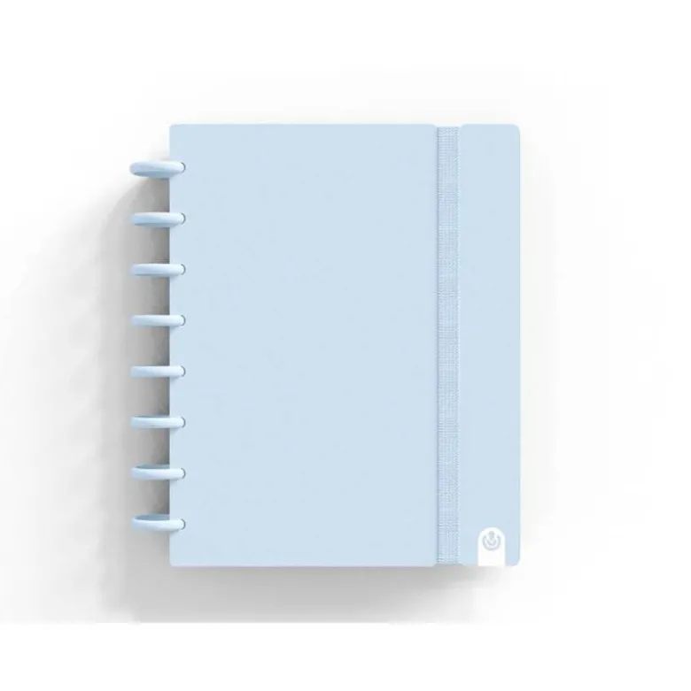 CUADERNO INGENIOX FOAM A5 80H RAYADO HORIZONTAL AZUL PASTEL