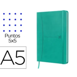 CUADERNO OXFORD COSIDA TAPA EXTRADURA DIN A5 104 HOJAS RAYADO DOTS 5X5 COLORES SURTIDOS