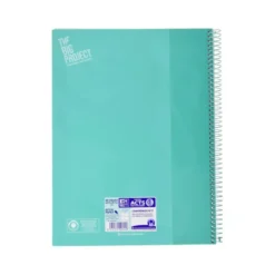 Cuaderno Oxford DIN A4 Menta Hielo Tapa Extradura 80 hojas Cuadrícula 5 mm