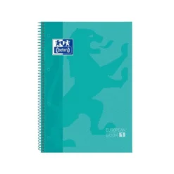 Cuaderno Oxford DIN A4 Menta Hielo Tapa Extradura 80 hojas Cuadrícula 5 mm