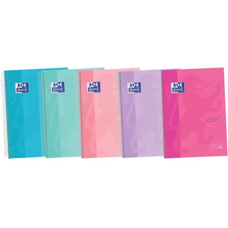 Cuaderno Oxford Ebook 5 DIN A4+ Colores Surtidos 120 hojas Tapa Extradura Rayado Horizontal