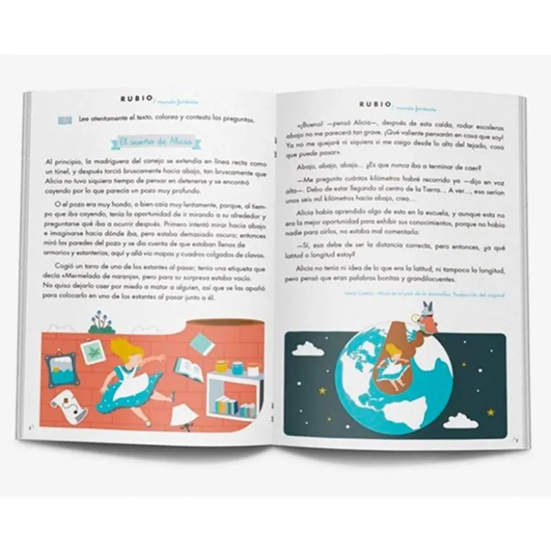 CUADERNO RUBIO COMPETENCIA LECTORA 5 MUNDO FANTASIA