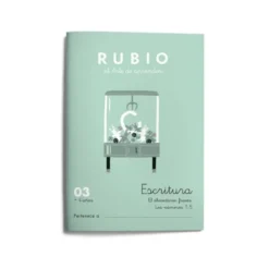 Cuaderno Rubio Escritura nº 03 Abecedario, frases y números: 4, 5, 6, 7, 8, 9 y 0 con puntos, dibujos y grecas