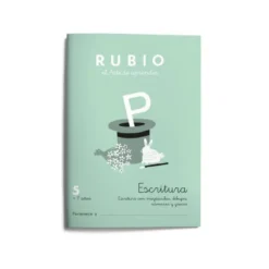 Cuaderno Rubio Escritura nº 5 Escritura con minúsculas, dibujos, números, grecas con letra continua