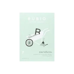 Cuaderno Rubio Escritura nº 7 Escritura con minúsculas, dibujos, números, grecas con letra continua