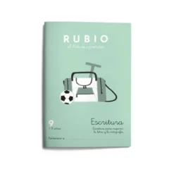 Cuaderno Rubio Escritura nº 9 Escritura para mejorar la letra y la ortografía con letra continua