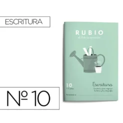 Cuaderno Rubio Escritura nº 10 Escritura para mejorar la letra y la ortografía con letra continua