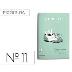 Cuaderno Rubio Escritura nº 11 Escritura para mejorar la letra y la ortografía con letra continua