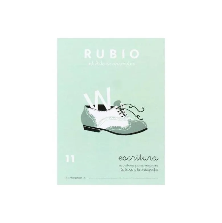 Cuaderno Rubio Escritura nº 11 Escritura para mejorar la letra y la ortografía con letra continua