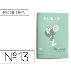 Cuaderno Rubio Escritura nº 13 Escritura inclinada con letra continua