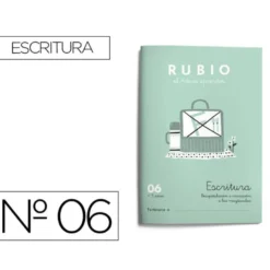 Cuaderno Rubio Escritura nº 06 Recapitulación e iniciación a las mayúsculas