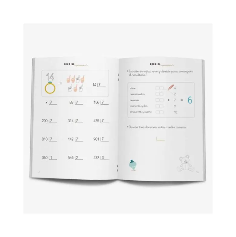 Cuaderno Rubio Operaciones nº 4 Dividir por una cifra
