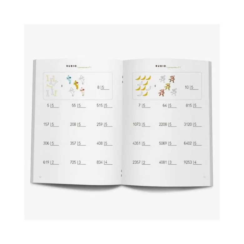 Cuaderno Rubio Operaciones nº 4 Dividir por una cifra